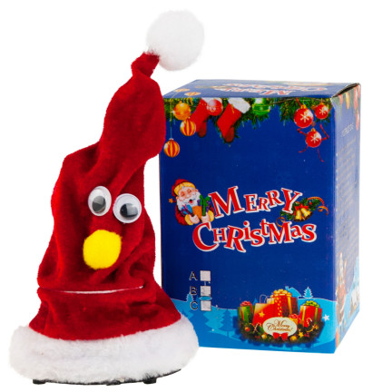 TG59735 čepice Santa Clause, hrající, tančící, vtipná, vánoční