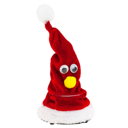 TG59735 čepice Santa Clause, hrající, tančící, vtipná, vánoční