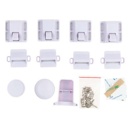 TG60149 magnetická pojistka, zámky na nábytek a skříňky, dětské zámky, 4 ks