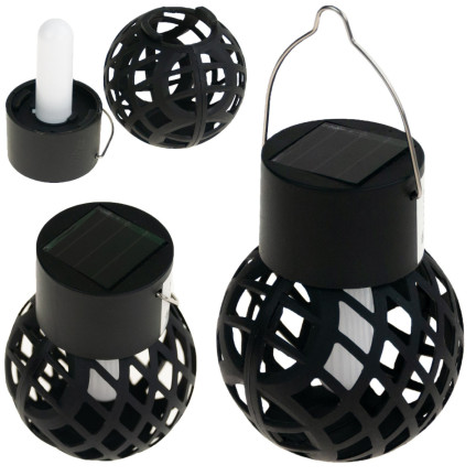TG60446 solární lampa, pochodeň, závěsná LED lampa, loftový lucernička, prolamovaná
