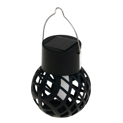 TG60446 solární lampa, pochodeň, závěsná LED lampa, loftový lucernička, prolamovaná