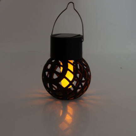 TG60446 solární lampa, pochodeň, závěsná LED lampa, loftový lucernička, prolamovaná