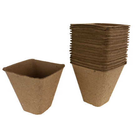 TG60480 RAŠELINOVÉ KVĚTINÁČE P8 BIOLOGICKY ROZLOŽITELNÉ SAZENICE 8 CM 18 KS