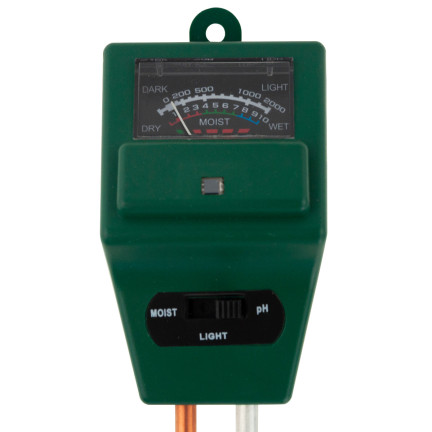 TG60492 měřič kyselosti, tester pH a vlhkosti půdy „Słońca“ 3 v 1
