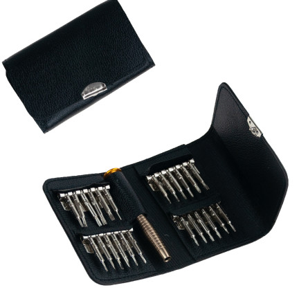 TG60646 multifunkční šroubovák, přesné šroubováky 25 v 1, torx, imbus, křížové bity + pouzdro