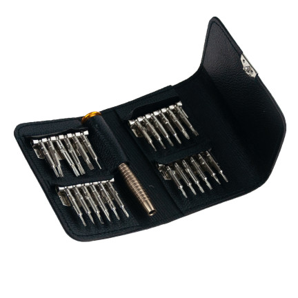 TG60646 multifunkční šroubovák, přesné šroubováky 25 v 1, torx, imbus, křížové bity + pouzdro