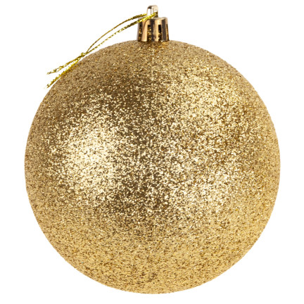TG74324-3 ORNAMENTS 12KS 3CM SADA ZLATÉ TŘPYTKY MATNÉ TŘPYTKY NA VÁNOČNÍ STROMEK