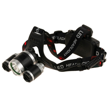 TG63200 čelovka LED se zoomem, Cree XML T6, výkon, 2 akumulátory + 2 nabíječky