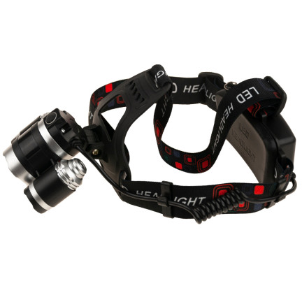 TG63200 čelovka LED se zoomem, Cree XML T6, výkon, 2 akumulátory + 2 nabíječky