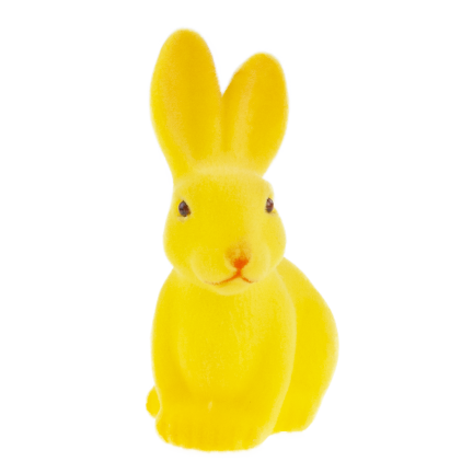 TG63605-10 velurový zajíček, velikonoční králíček, ozdoba na velikonoční aranžmá, velká, 15,5 cm