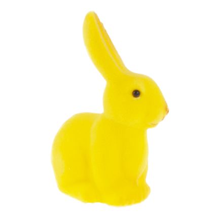 TG63605-10 velurový zajíček, velikonoční králíček, ozdoba na velikonoční aranžmá, velká, 15,5 cm
