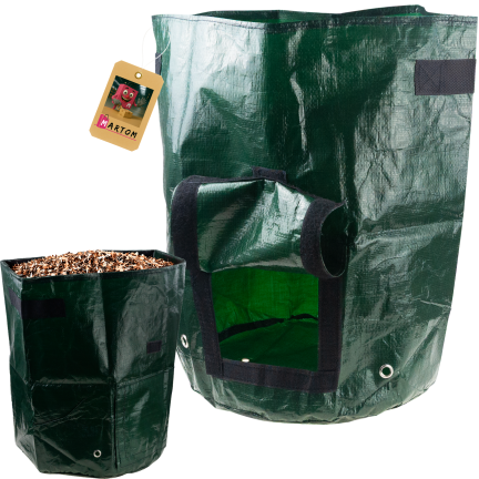 TG63741 zahradní pytel na kompost, odpad a sazenice s uchem, 35 × 45 cm