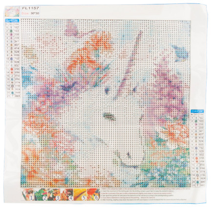 TG64203-3 diamantová výšivka, 3D malba diamanty – jednorožec