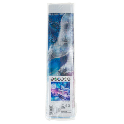TG64203-6 diamantová výšivka – vlci, 3D diamantová malba, obraz