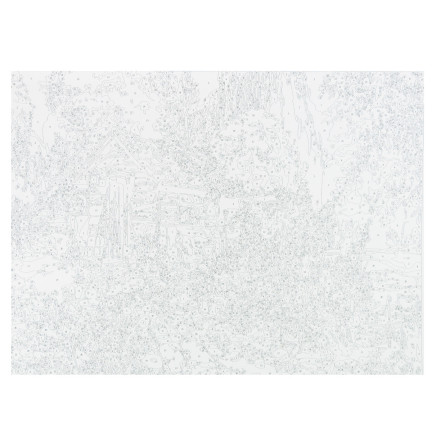 TG64616-3 obraz k malování podle čísel bez rámu, 30x40, venkovský domek