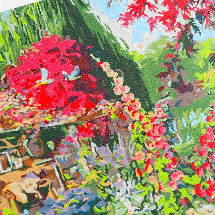 TG64616-3 obraz k malování podle čísel bez rámu, 30x40, venkovský domek