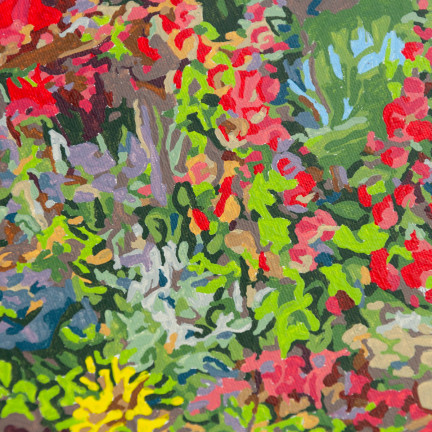 TG64616-3 obraz k malování podle čísel bez rámu, 30x40, venkovský domek