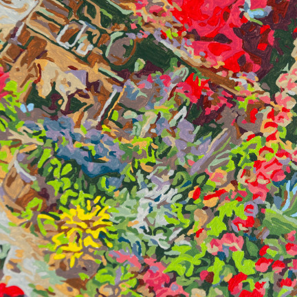 TG64616-3 obraz k malování podle čísel bez rámu, 30x40, venkovský domek
