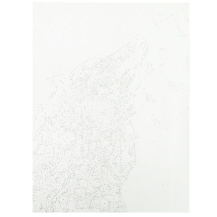 TG64616-5 obraz k vybarvení podle čísel bez rámu 30x40 vlk