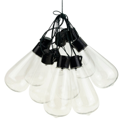TG64622 solární LED girlanda, zahradní řetěz ve stylu loft, dekorativní, solární panel
