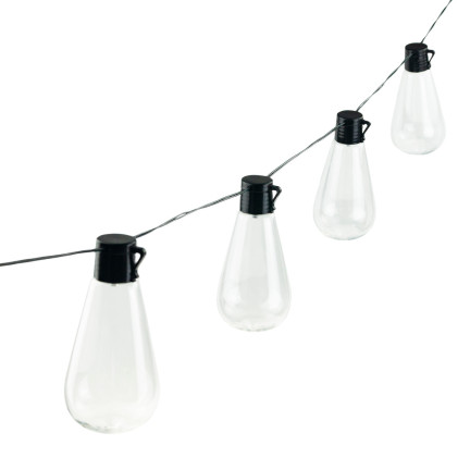 TG64622 solární LED girlanda, zahradní řetěz ve stylu loft, dekorativní, solární panel