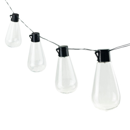 TG64622 solární LED girlanda, zahradní řetěz ve stylu loft, dekorativní, solární panel