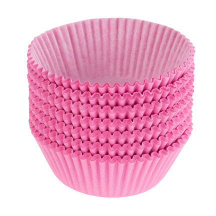 TG64643-1 formičky na muffiny, 150 ks, růžové papírové košíčky na muffiny, 7 cm