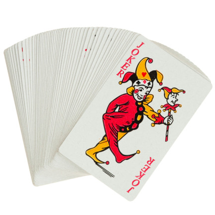 TG64679 POKEROVÉ HRACÍ KARTY BALÍČEK POTAHOVANÝCH KARET SADA 54 KS. TRADIČNÍ