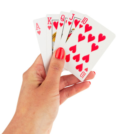 TG64679 POKEROVÉ HRACÍ KARTY BALÍČEK POTAHOVANÝCH KARET SADA 54 KS. TRADIČNÍ