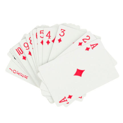 TG64679 POKEROVÉ HRACÍ KARTY BALÍČEK POTAHOVANÝCH KARET SADA 54 KS. TRADIČNÍ