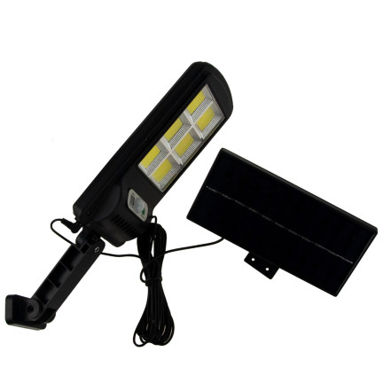TG64680 solární lampa COB, pouliční lampa se 120 LED diodami, venkovní osvětlovací panel