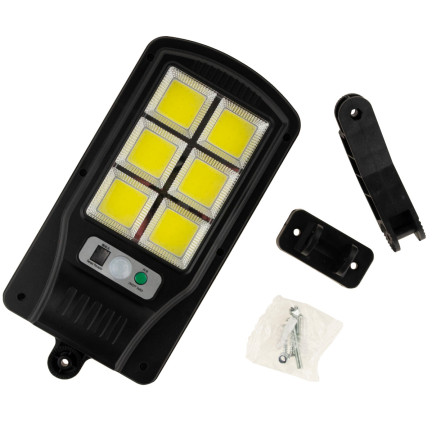 TG64682 LED pouliční lampa, solární svítidlo 72 COB + držák