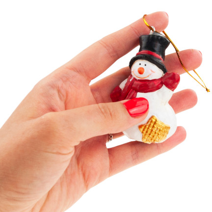 TG65964 vánoční ozdoba, figurka, přívěsek: vánoční ozdoby – Santa Claus, sněhulák, anděl, sob