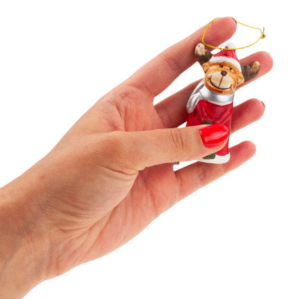 TG65964 vánoční ozdoba, figurka, přívěsek: vánoční ozdoby – Santa Claus, sněhulák, anděl, sob