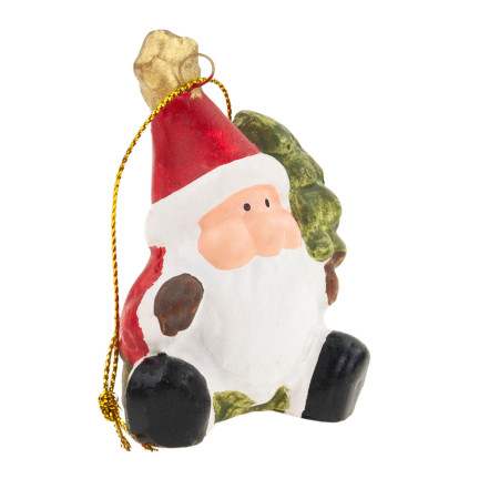 TG65964 vánoční ozdoba, figurka, přívěsek: vánoční ozdoby – Santa Claus, sněhulák, anděl, sob