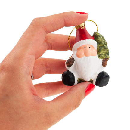 TG65964 vánoční ozdoba, figurka, přívěsek: vánoční ozdoby – Santa Claus, sněhulák, anděl, sob