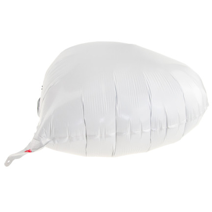 TG66235-1 bílý fóliový balón ve tvaru srdce, naplněný héliem, na Valentýna, zásnuby, svatbu