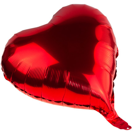 TG66235-2  fóliový balón ve tvaru srdce, červený, na hélium
