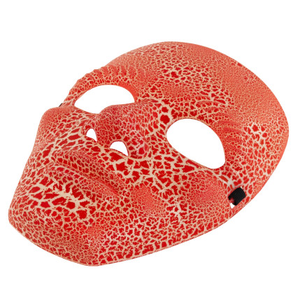 Ďábelská maska, červená, halloweenský kostým, s gumičkou, univerzální