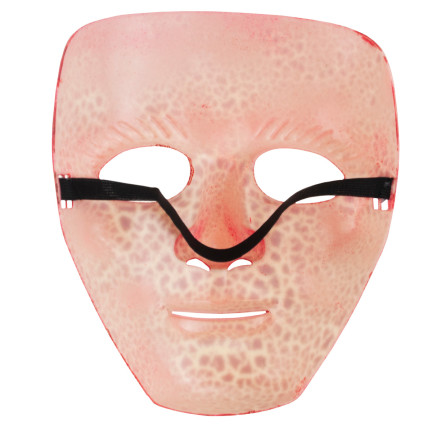 Ďábelská maska, červená, halloweenský kostým, s gumičkou, univerzální