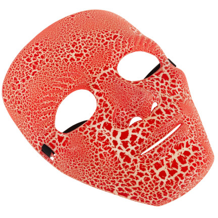Ďábelská maska, červená, halloweenský kostým, s gumičkou, univerzální