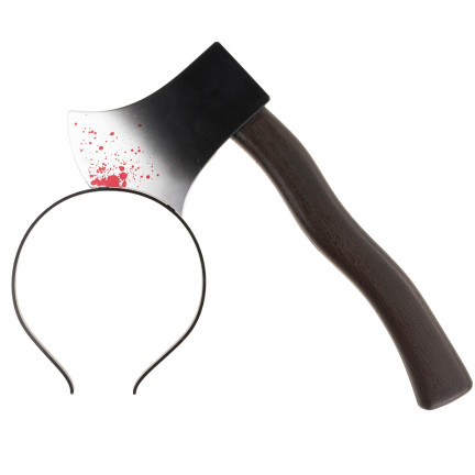 TG66292 čelenka s krvavou sekerou – halloweenský kostým