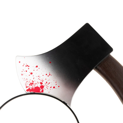 TG66292 čelenka s krvavou sekerou – halloweenský kostým