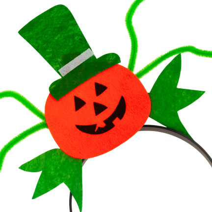 TG66294 čelenka na Halloween s motivem dýně, vhodná k kostýmu