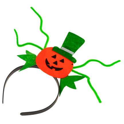 TG66294 čelenka na Halloween s motivem dýně, vhodná k kostýmu