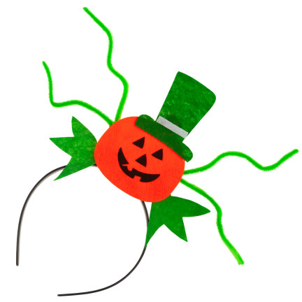 TG66294 čelenka na Halloween s motivem dýně, vhodná k kostýmu