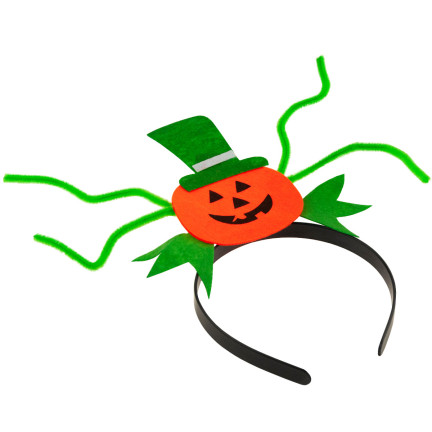 TG66294 čelenka na Halloween s motivem dýně, vhodná k kostýmu