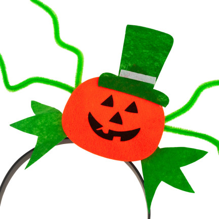 TG66294 čelenka na Halloween s motivem dýně, vhodná k kostýmu