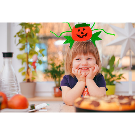 TG66294 čelenka na Halloween s motivem dýně, vhodná k kostýmu