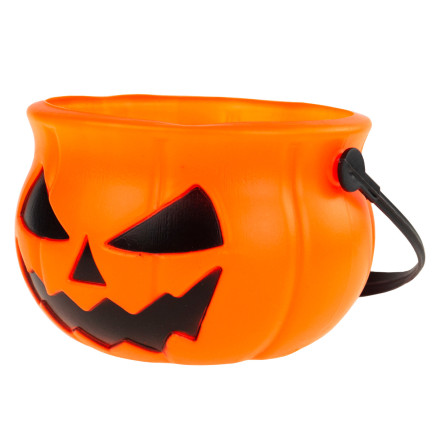 TG66295 – kbelíček, nádoba na sladkosti, halloweenský kbelíček s motivem dýně